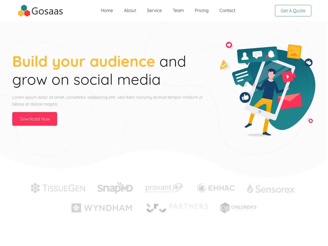 GoSaas Hugo - Hugo Landing Page Theme