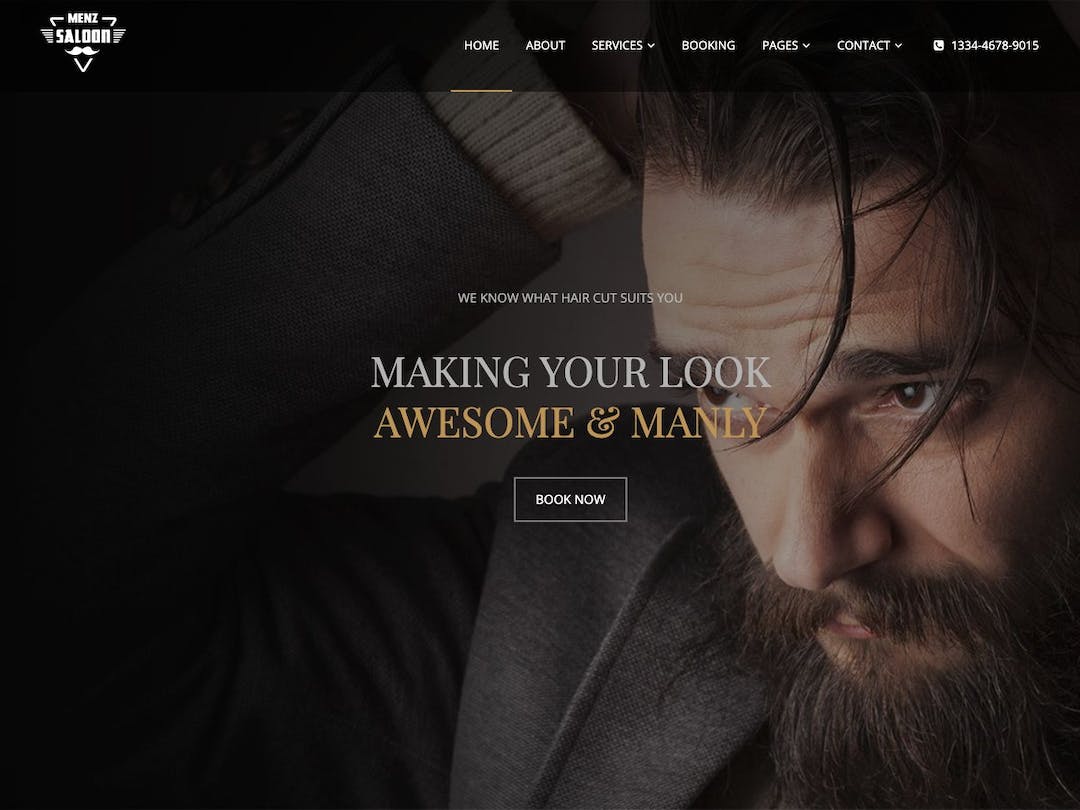 MenzSaloon Bootstrap