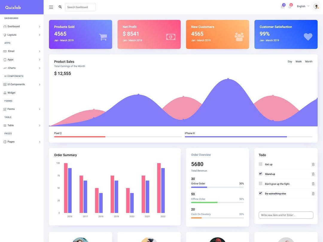 Quixlab Bootstrap - Admin Dashboard Template