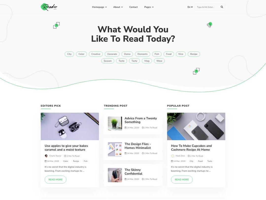 Reader Hugo - Hugo Blog Theme