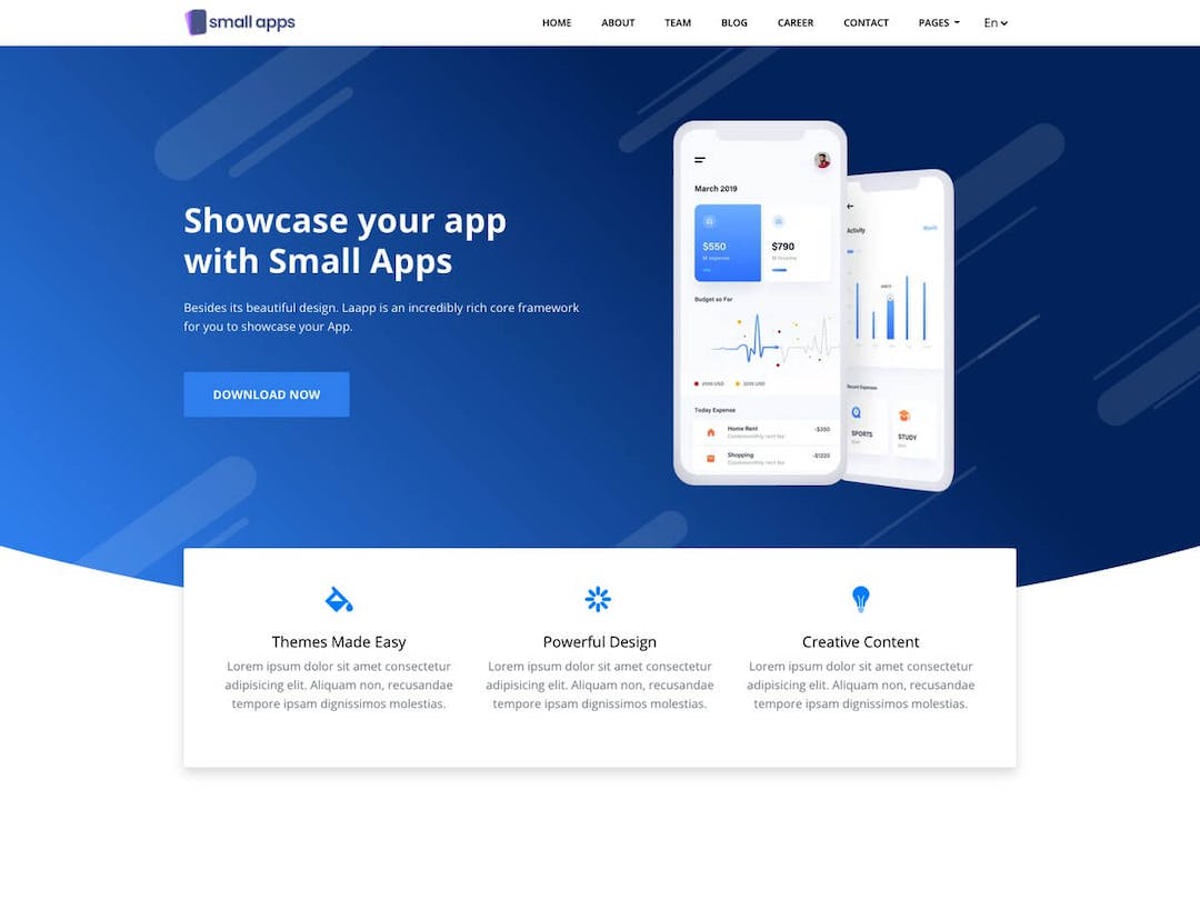 Small Apps Hugo - Hugo Business Theme