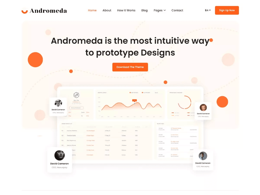 Andromeda Hugo - Hugo landing page