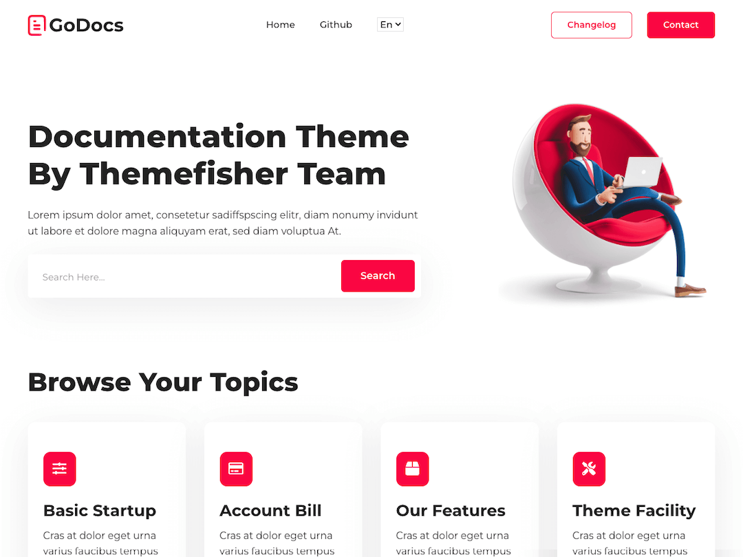 GoDocs Hugo - Hugo Documentation Theme