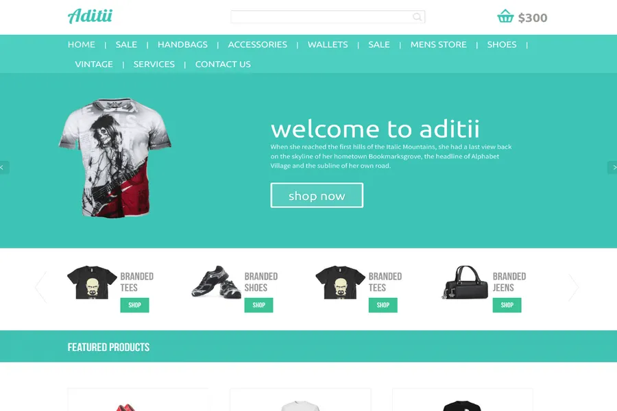 aditii ecommerce template