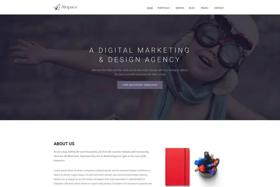 Responsive IT firm website Template