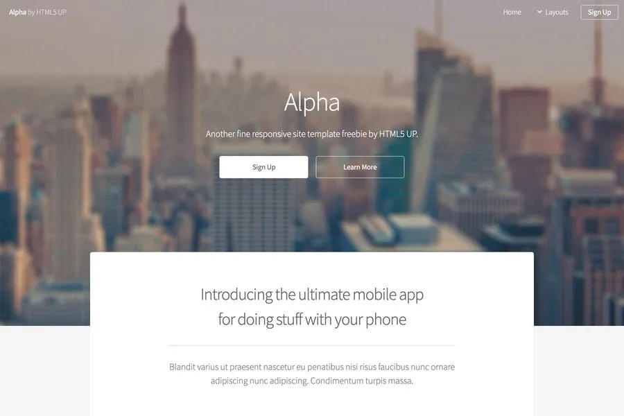 Alpha - Responsive Material Design Admin Template