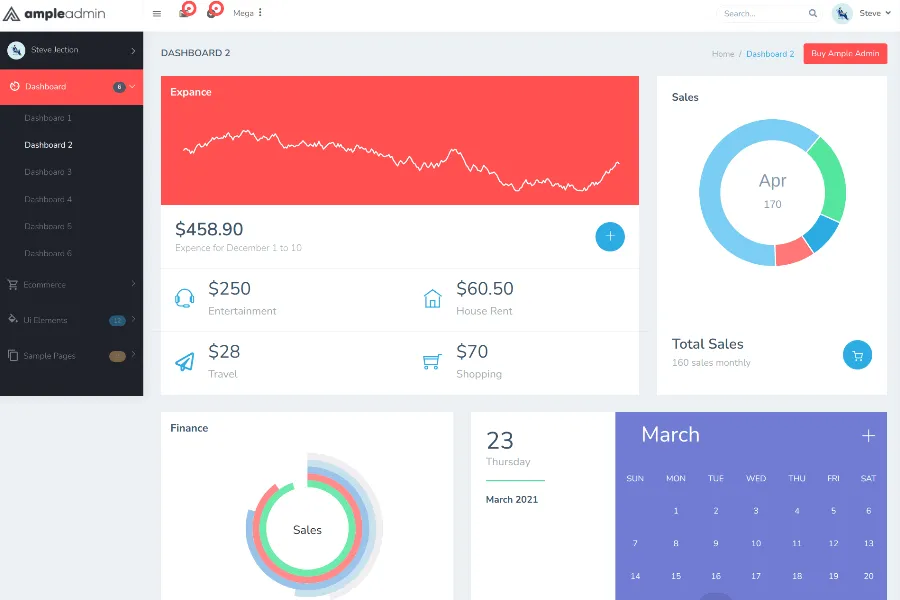 ample Admin - Responsive Bootstrap Dashboard Admin Templates