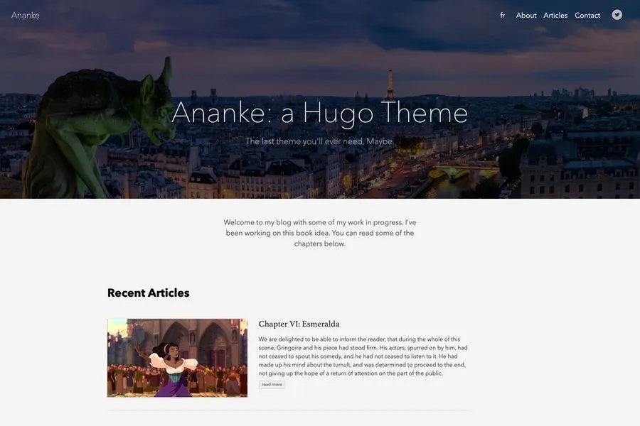 ananke hugo theme