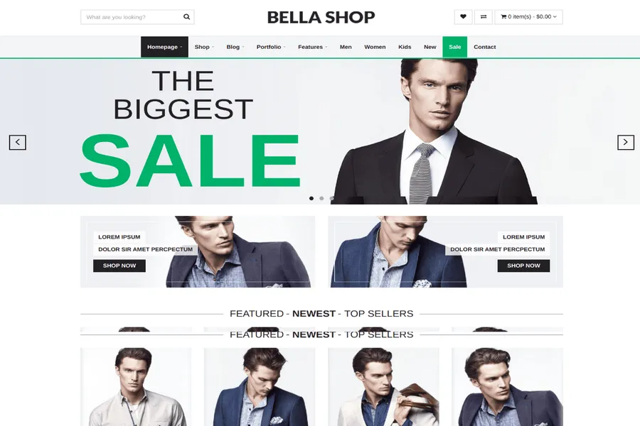 bella html ecommerce template