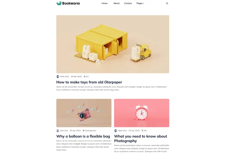 best nextjs blog template