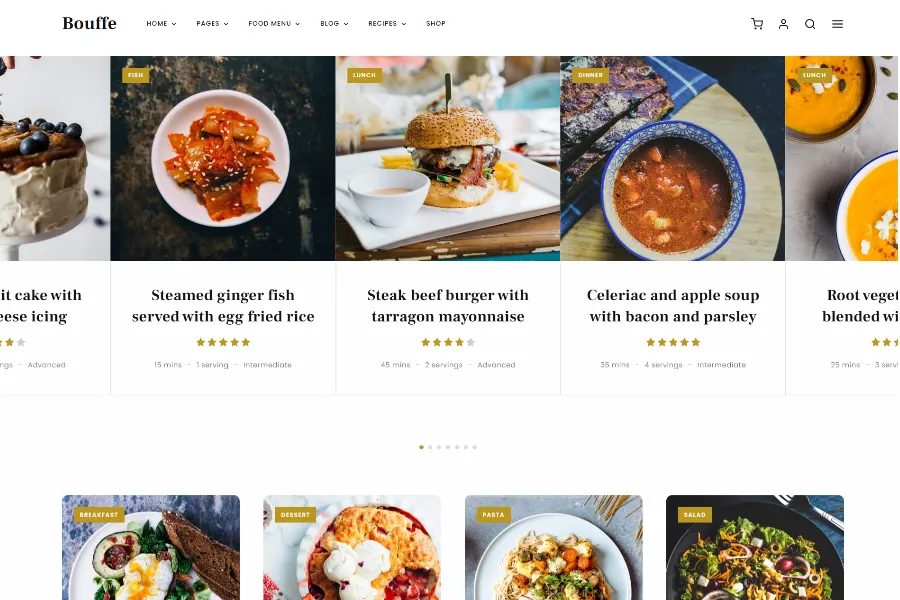 bouffe Restaurant Website Theme 