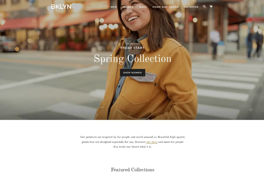 Brooklyn -Free Clothing and Fashion Shopify Template