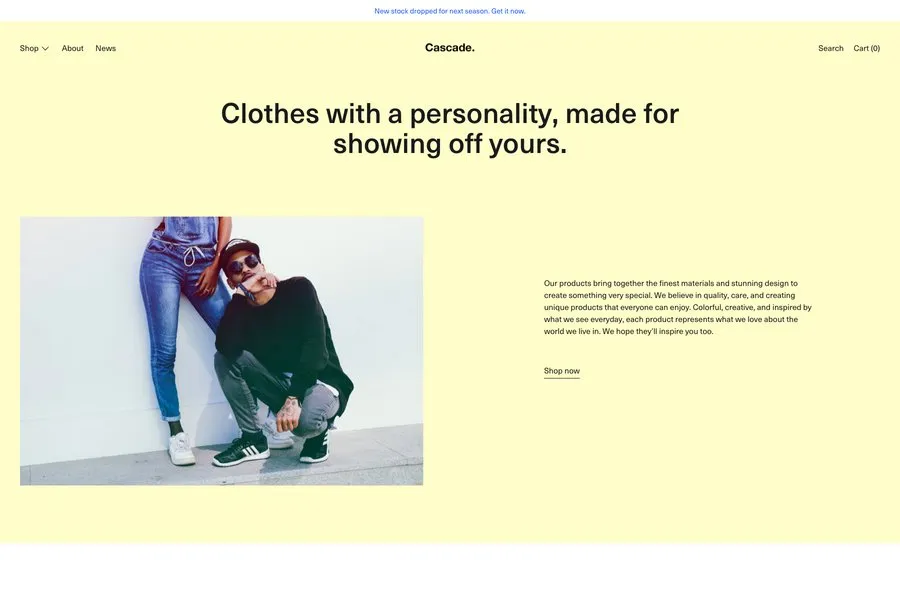 cascade best shopify theme