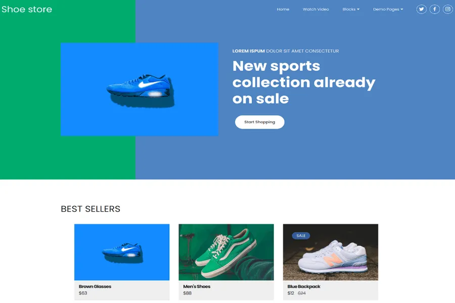 commercem4 bootstrap 4 ecommerce template