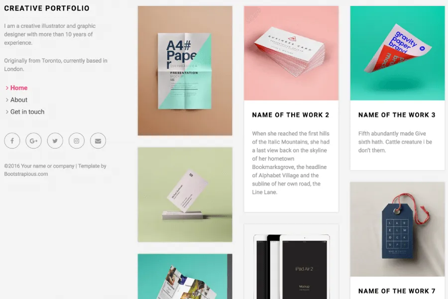 creative portfolio hugo theme