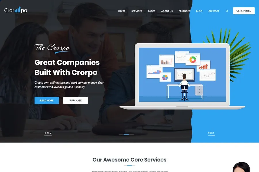 Crorpo - Modern Bootstrap Business Template