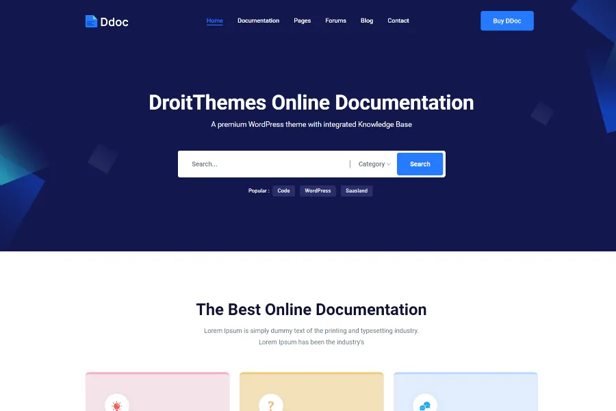 HTML Documentation Template