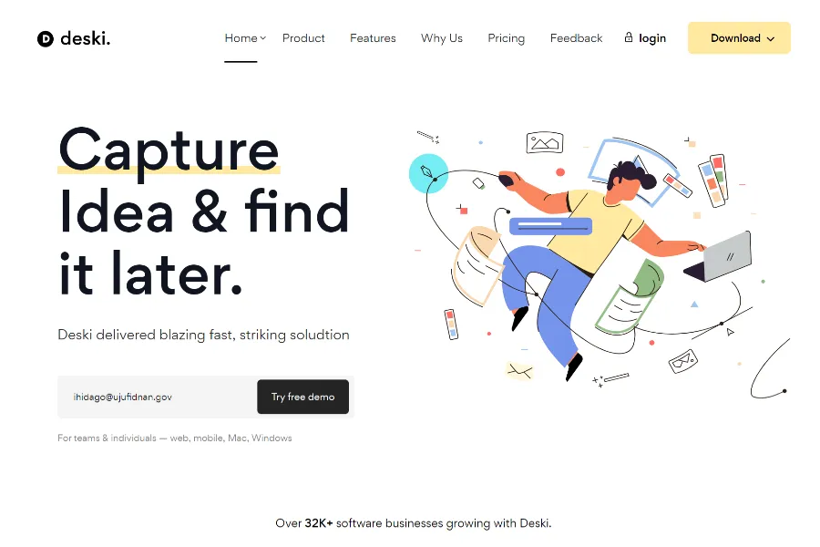 deski Saas & IT Solutions React Template