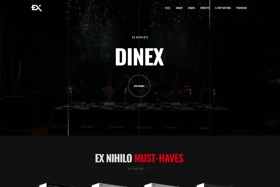 Dinex Bootstarp restaurant template