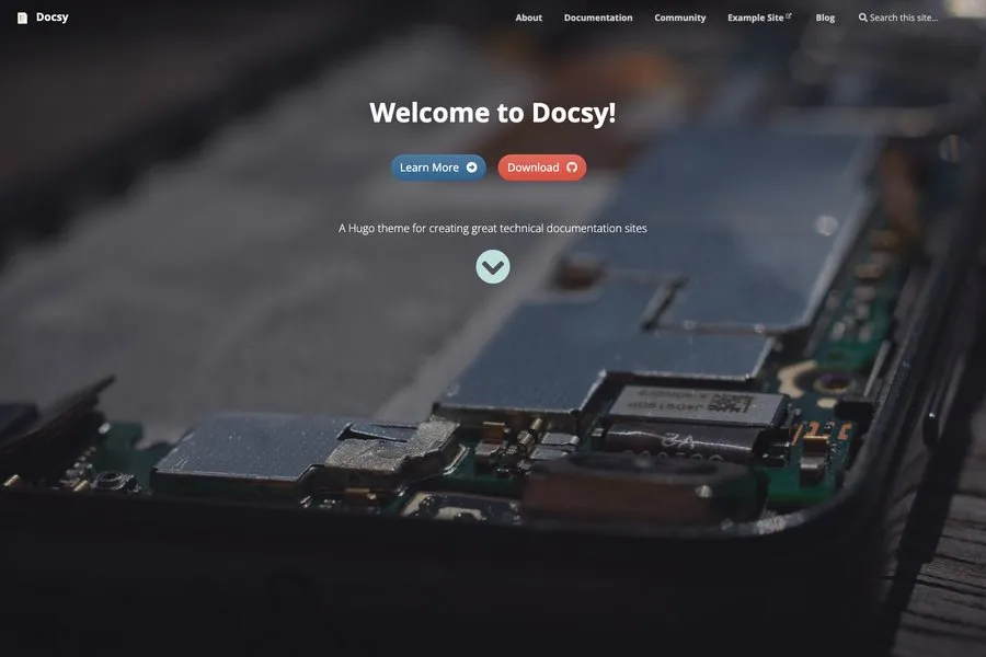  docsy hugo Documentation Theme