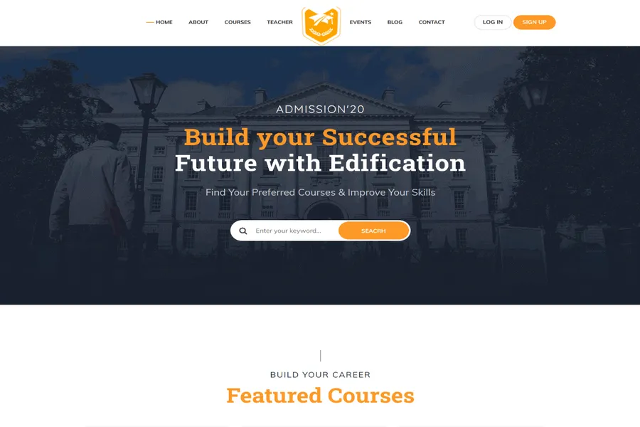 edification bootstrap education template