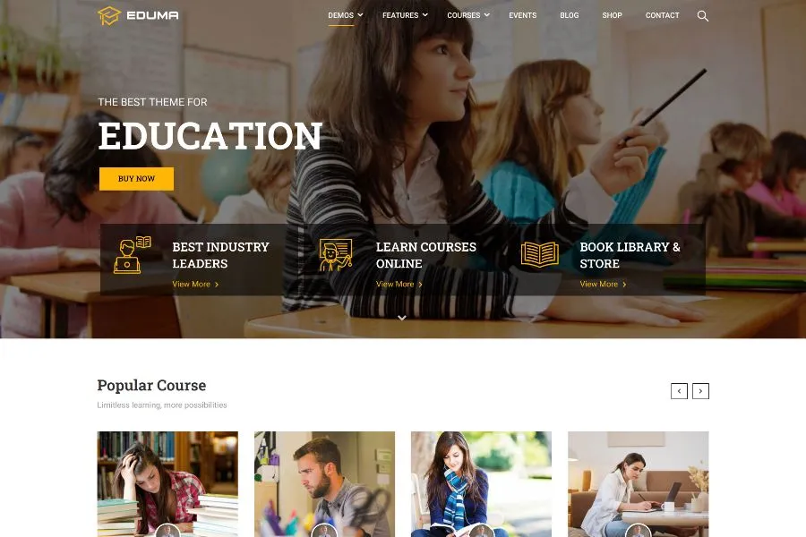 eduma best university website theme