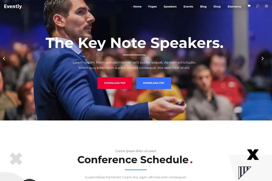 Evently - WordPress Event Website Template