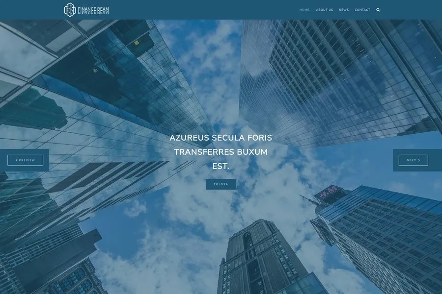 finance beam bulma business corporate template