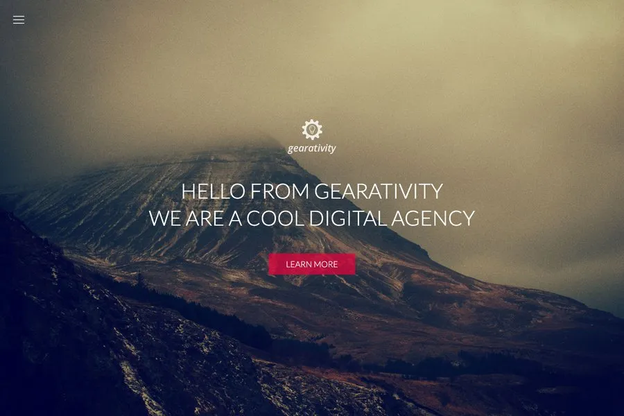 Gearativity - HTML5 Personal Portfolio Template