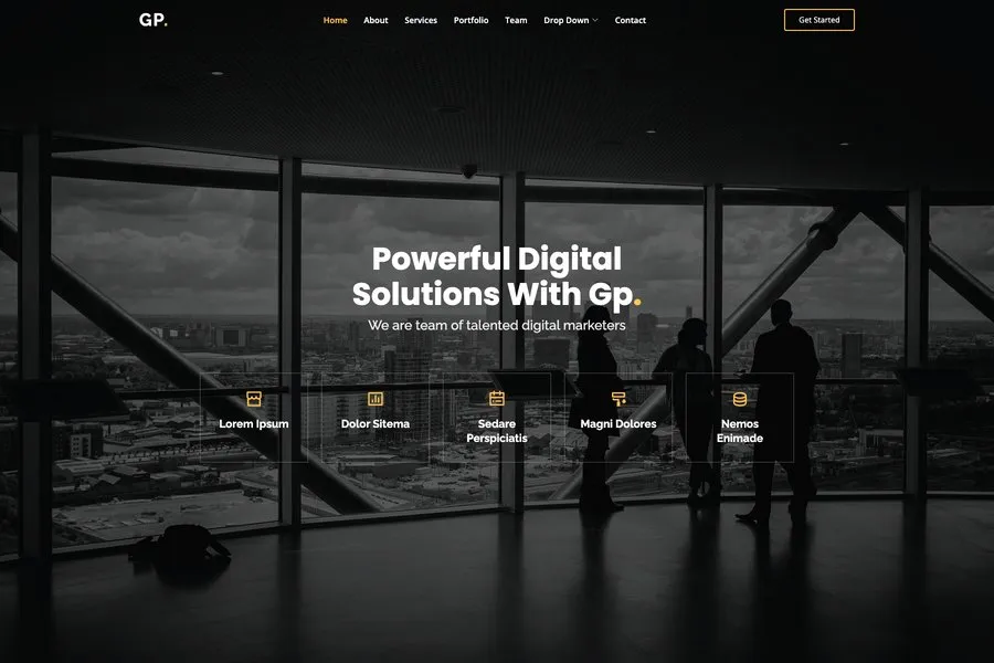 Gp - Multipurpose html5 web template