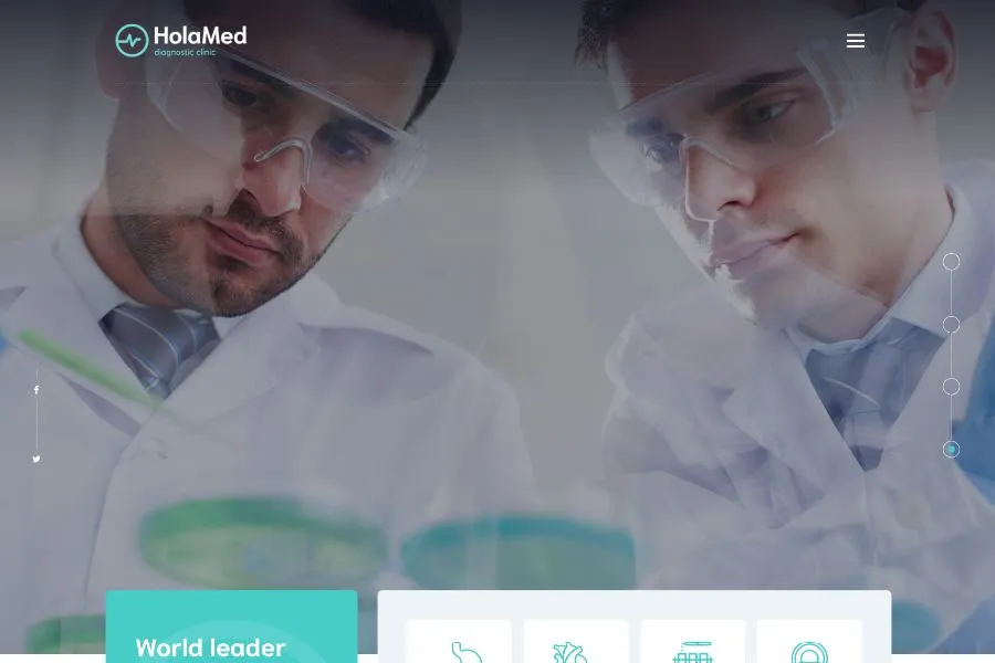 Diagnostic Centers or Lab Website Template