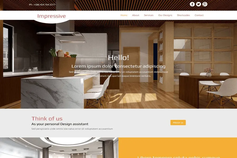 impressive responsive architect portfolio template