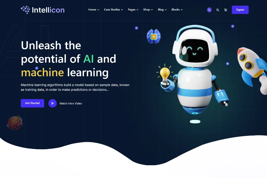 intellicon AI Website Template