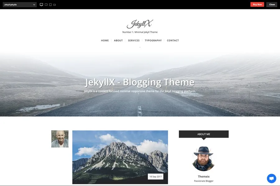 jekyllx multi purpose jekyll blog theme