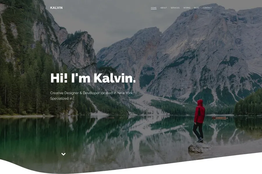 kalvin portfolio html template