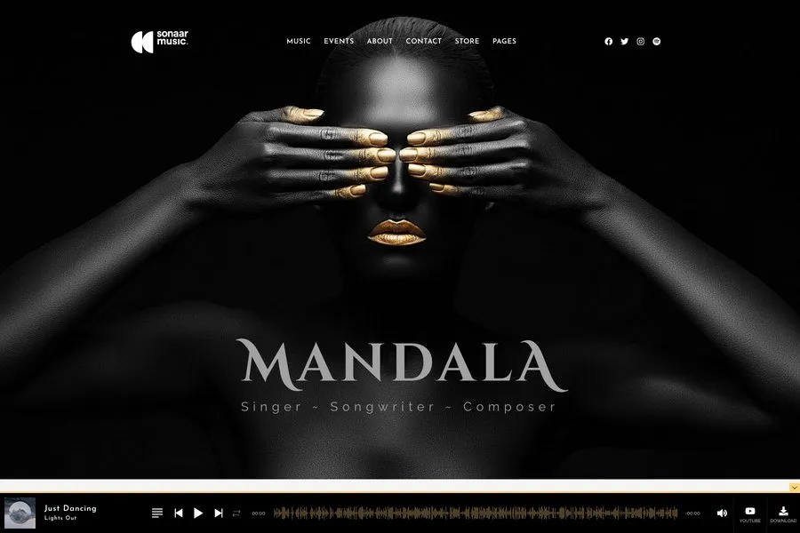 mandala wordpress podcast website theme