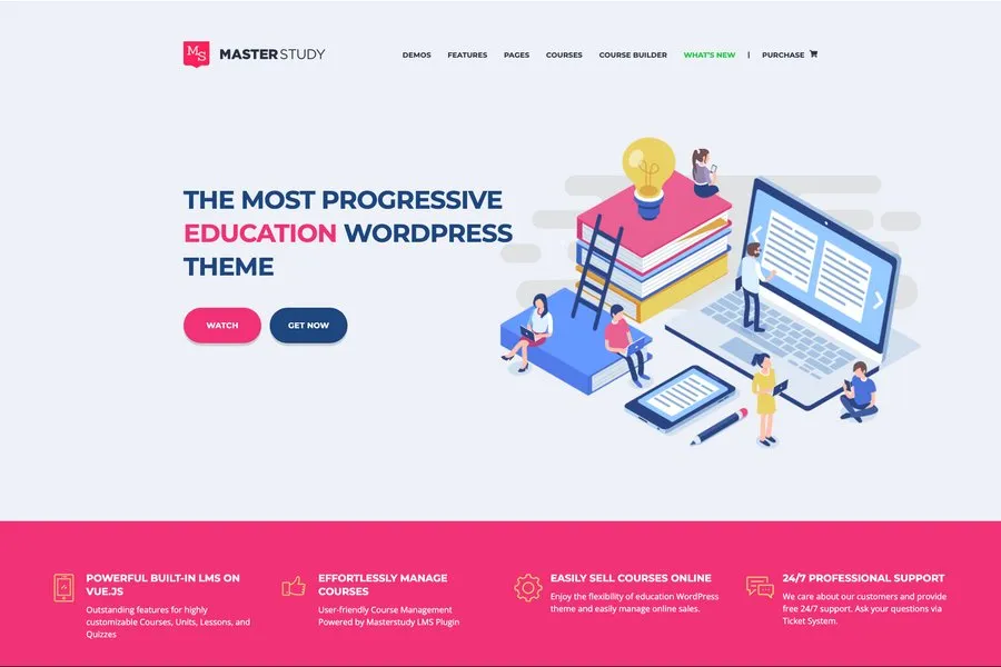 masterstudy best wordpress educational website theme