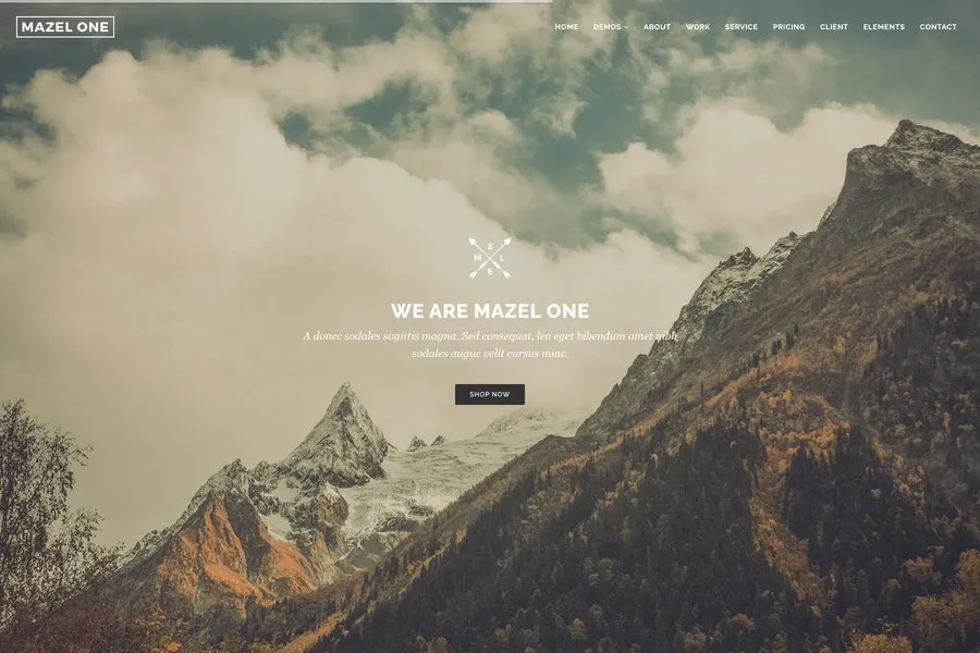 Mazel - responsive multipurpose web template