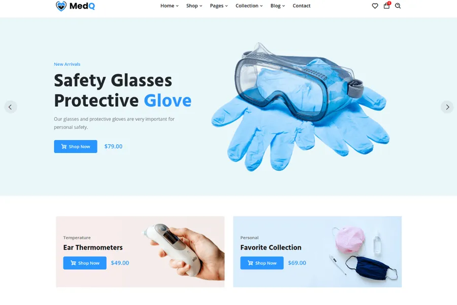 medq nextjs medical ecommerce template