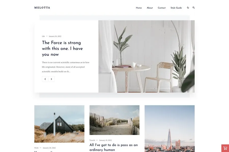 Melotta - Creative Jekyll Themes