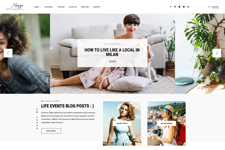 Mezzo - Blog template