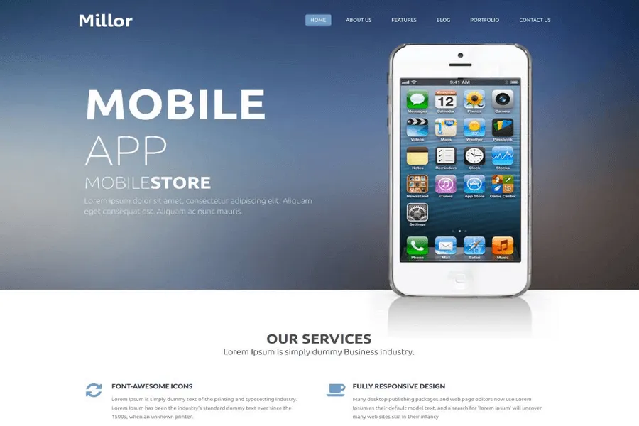 Millor-Mobile-App-Html5-Template