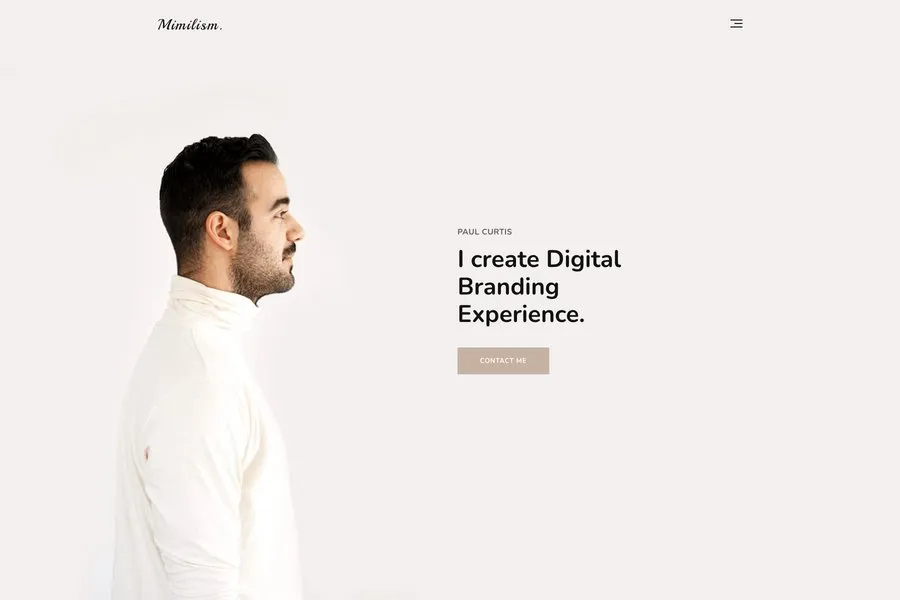 mimilism responsive clean html5 portfolio template