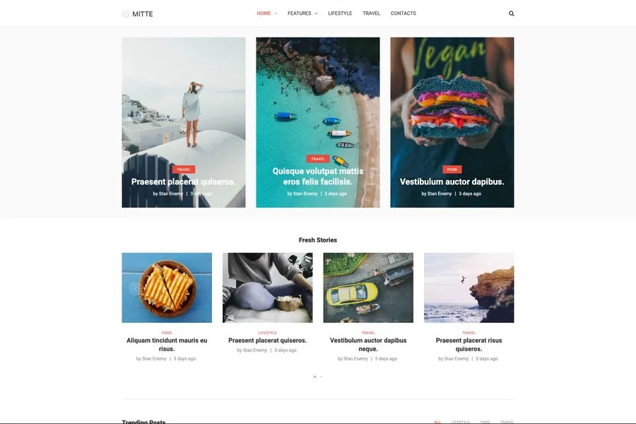 Mite - HTML blog template