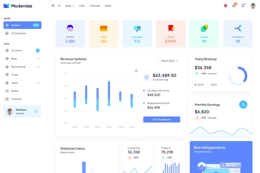 Modernize Next Js Admin Dashboard