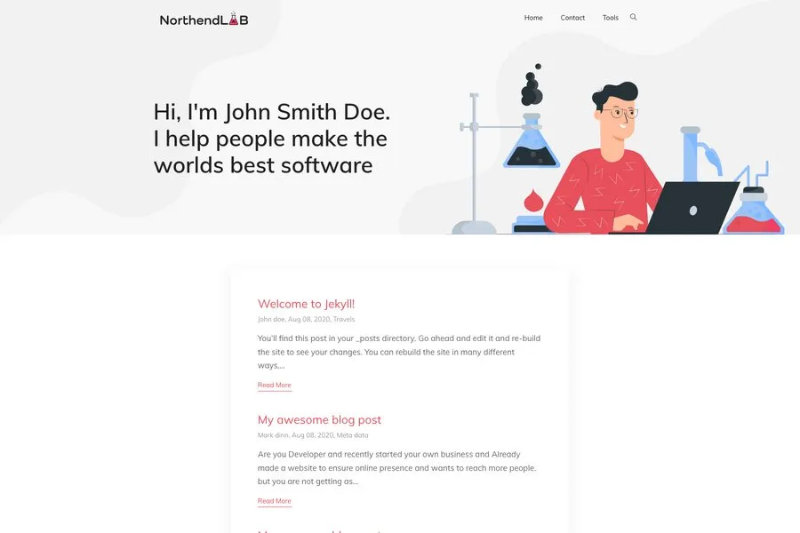 northendLab minimal design hugo blog theme