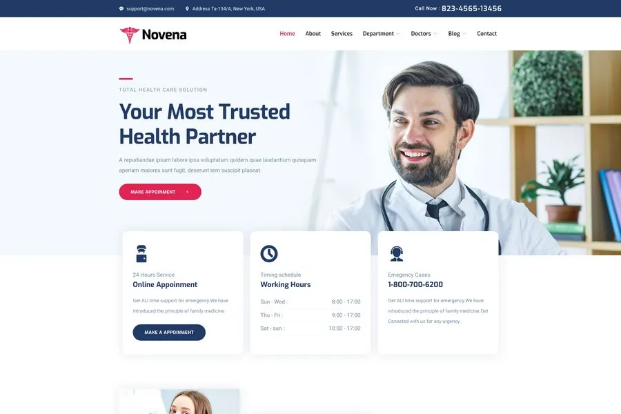 Best Medical Website Template