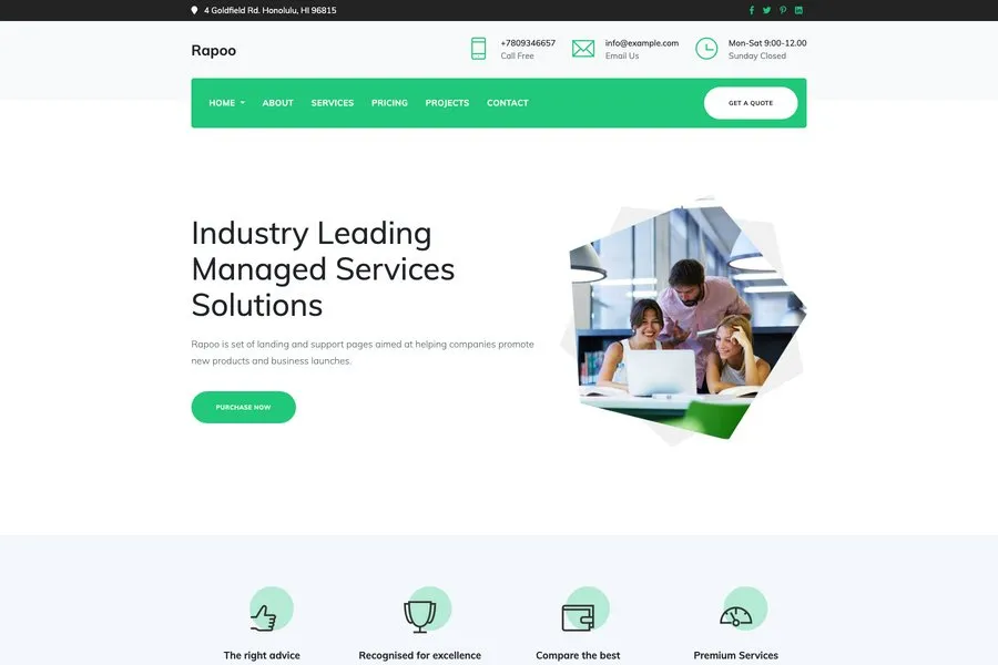 Rappo free it company website template