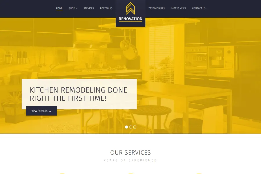 Renovation - WordPress Construction Website Theme