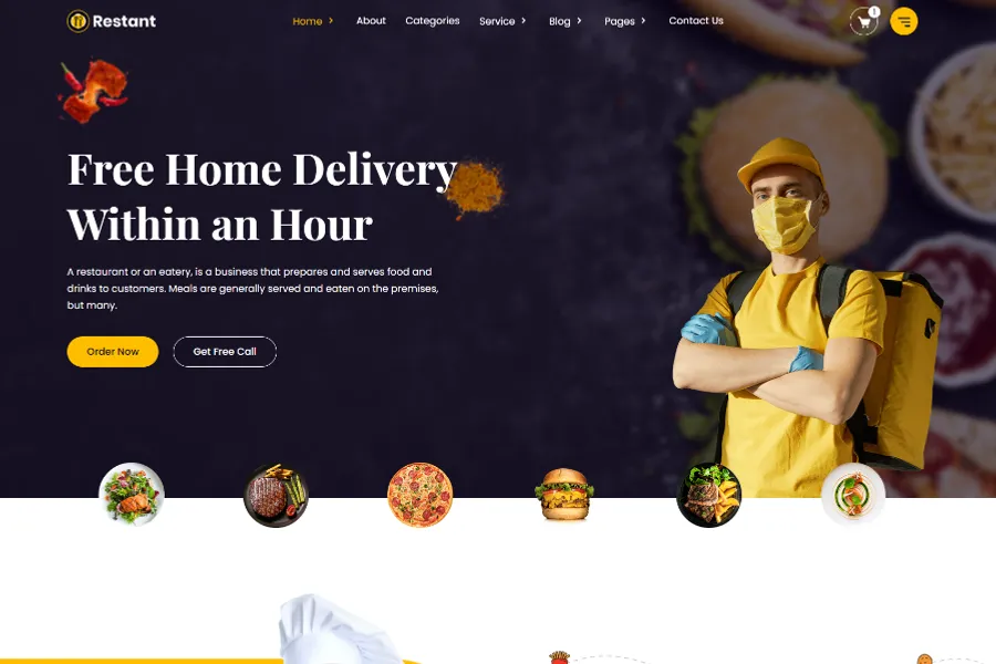 restant Cafe HTML Template